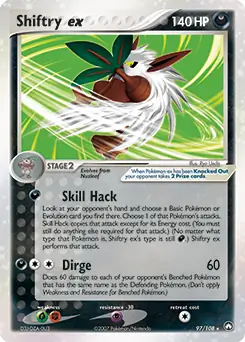 Shiftry ex Pokemon card from Power Keepers
