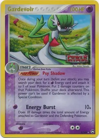 Gardevoir Reverse Holo Pokemon card from Power Keepers