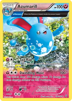 Azumarill Pokemon card from Primal Clash