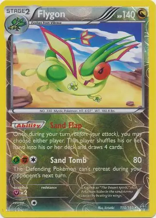 Flygon Reverse Holo Pokemon card from Primal Clash