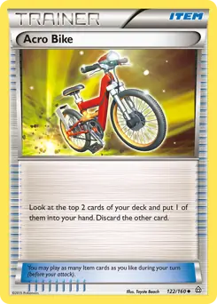 Acro Bike Pokemon card from Primal Clash