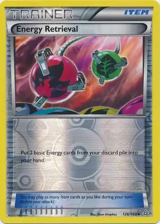 Energy Retrieval Reverse Holo Pokemon card from Primal Clash