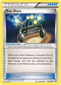 Exp. Share Pokemon card from Primal Clash