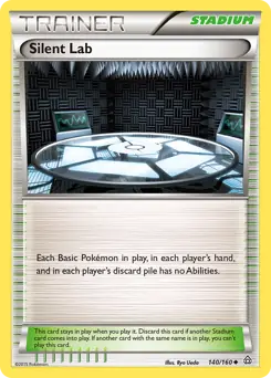 Silent Lab Pokemon card from Primal Clash