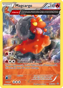 Magcargo Pokemon card from Primal Clash