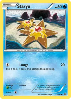 Staryu Pokemon card from Primal Clash