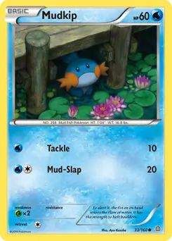 Mudkip Pokemon card from Primal Clash