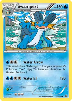 Swampert Pokemon card from Primal Clash