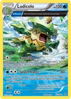 Ludicolo Pokemon card from Primal Clash