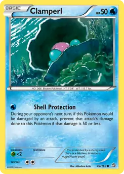 Clamperl Pokemon card from Primal Clash