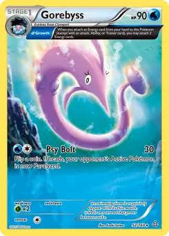 Gorebyss Pokemon card from Primal Clash