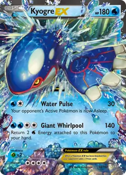 Kyogre EX Pokemon card from Primal Clash