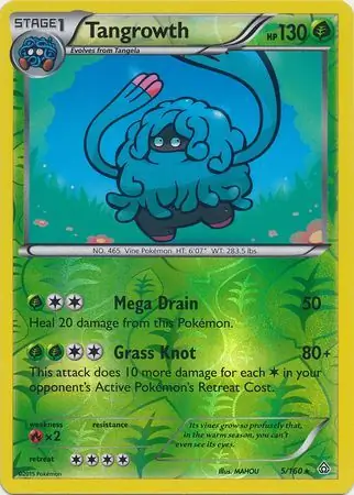 Tangrowth Reverse Holo Pokemon card from Primal Clash