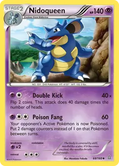 Nidoqueen Pokemon card from Primal Clash