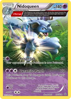 Nidoqueen Pokemon card from Primal Clash