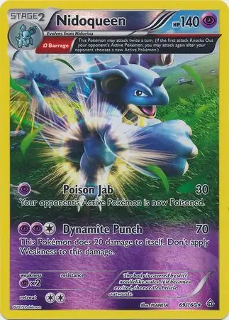 Nidoqueen Reverse Holo Pokemon card from Primal Clash