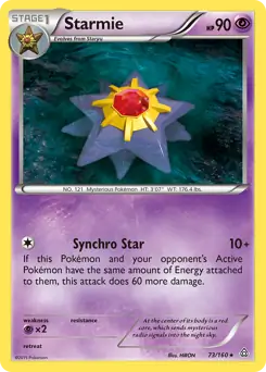 Starmie Pokemon card from Primal Clash