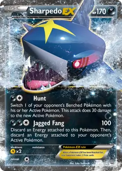 Sharpedo EX Pokemon card from Primal Clash