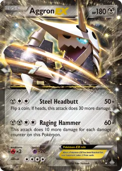 Aggron EX Pokemon card from Primal Clash