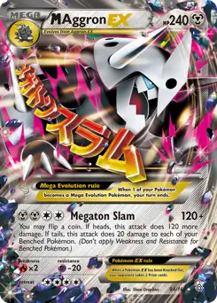 M Aggron EX Pokemon card from Primal Clash