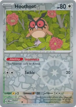 Hoothoot Reverse Holo