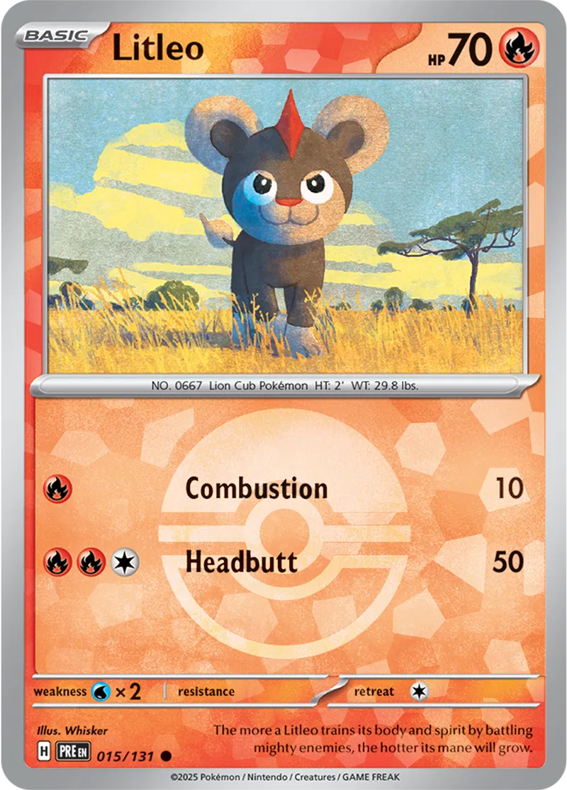 Litleo Poke ball Holo