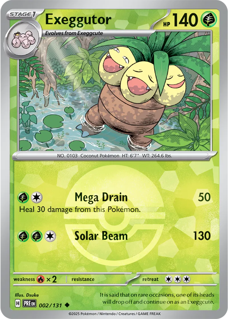 Exeggutor Poke ball Holo