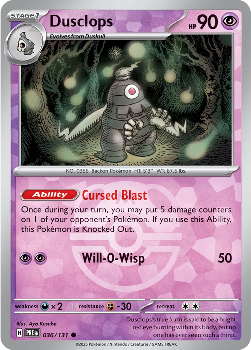 Dusclops Master Ball Holo