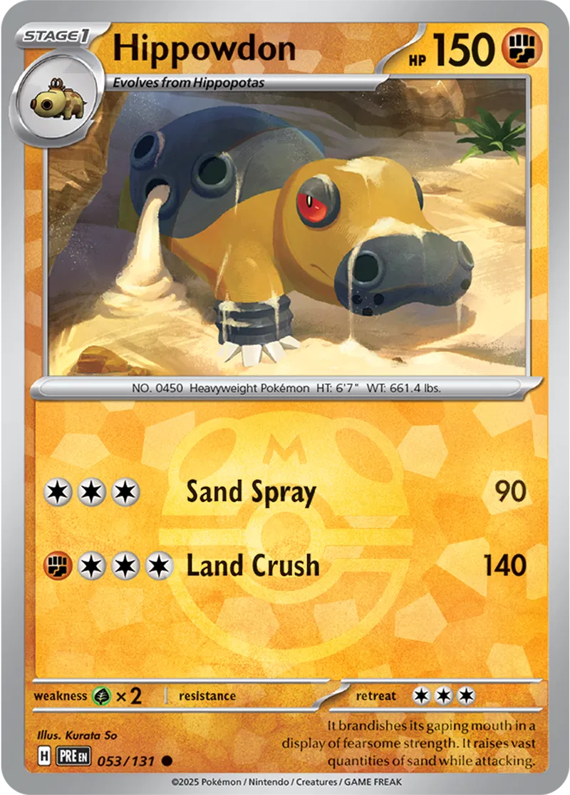 Hippowdon Master Ball Holo