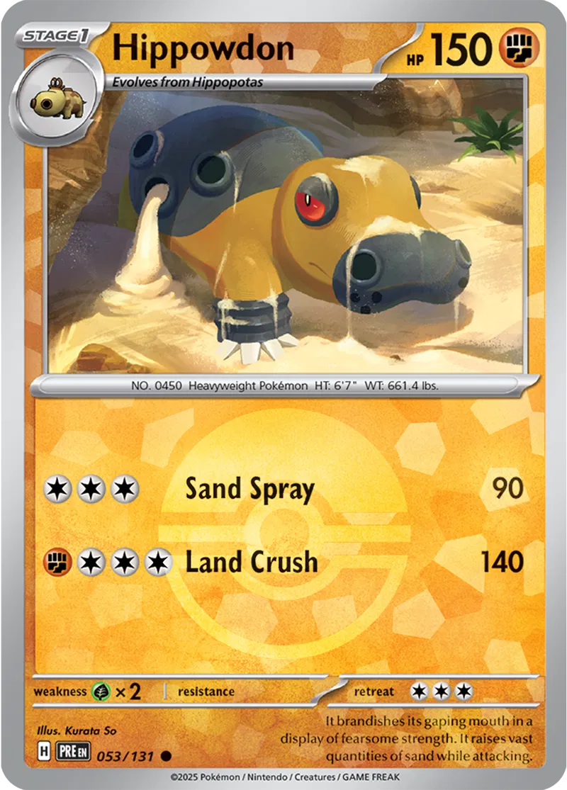 Hippowdon Poke ball Holo