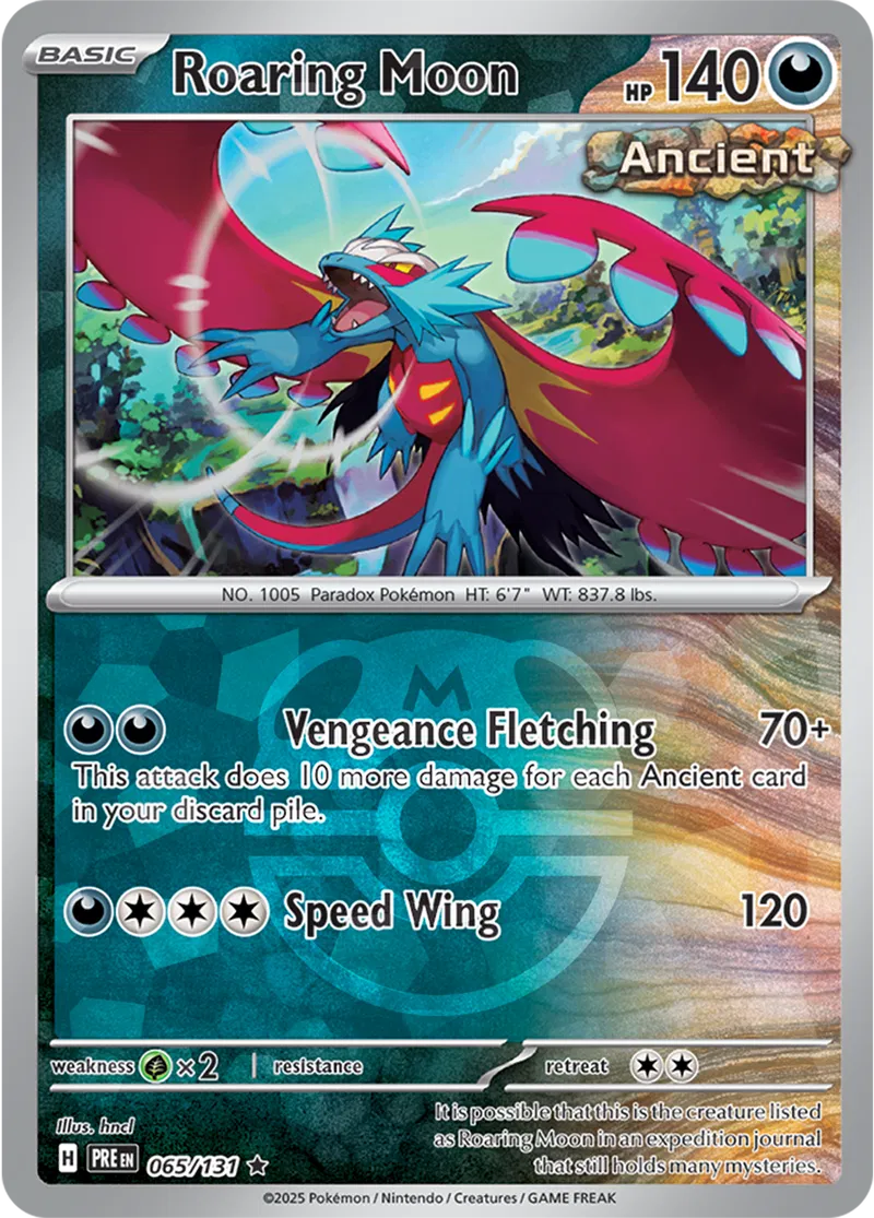 Roaring Moon Master Ball Holo