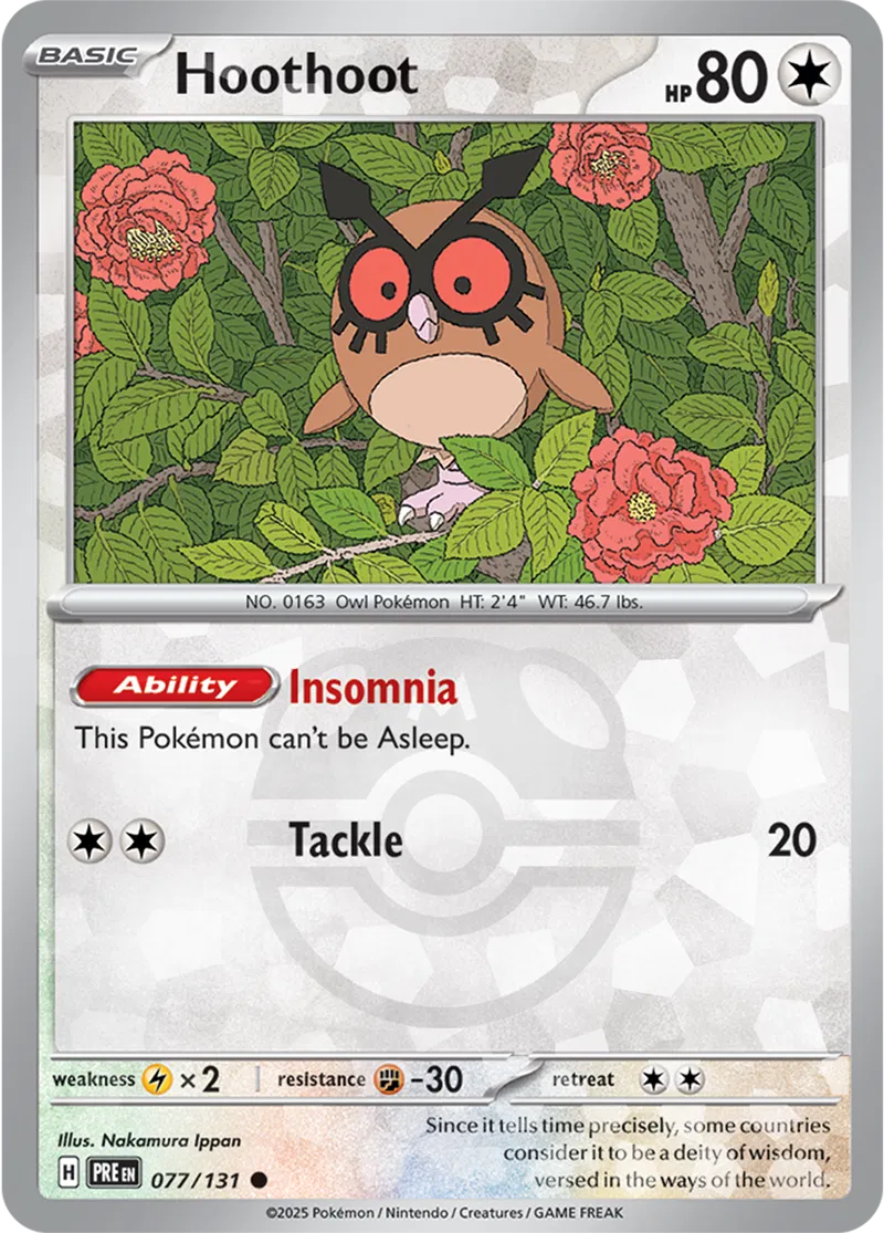 Hoothoot Master Ball Holo