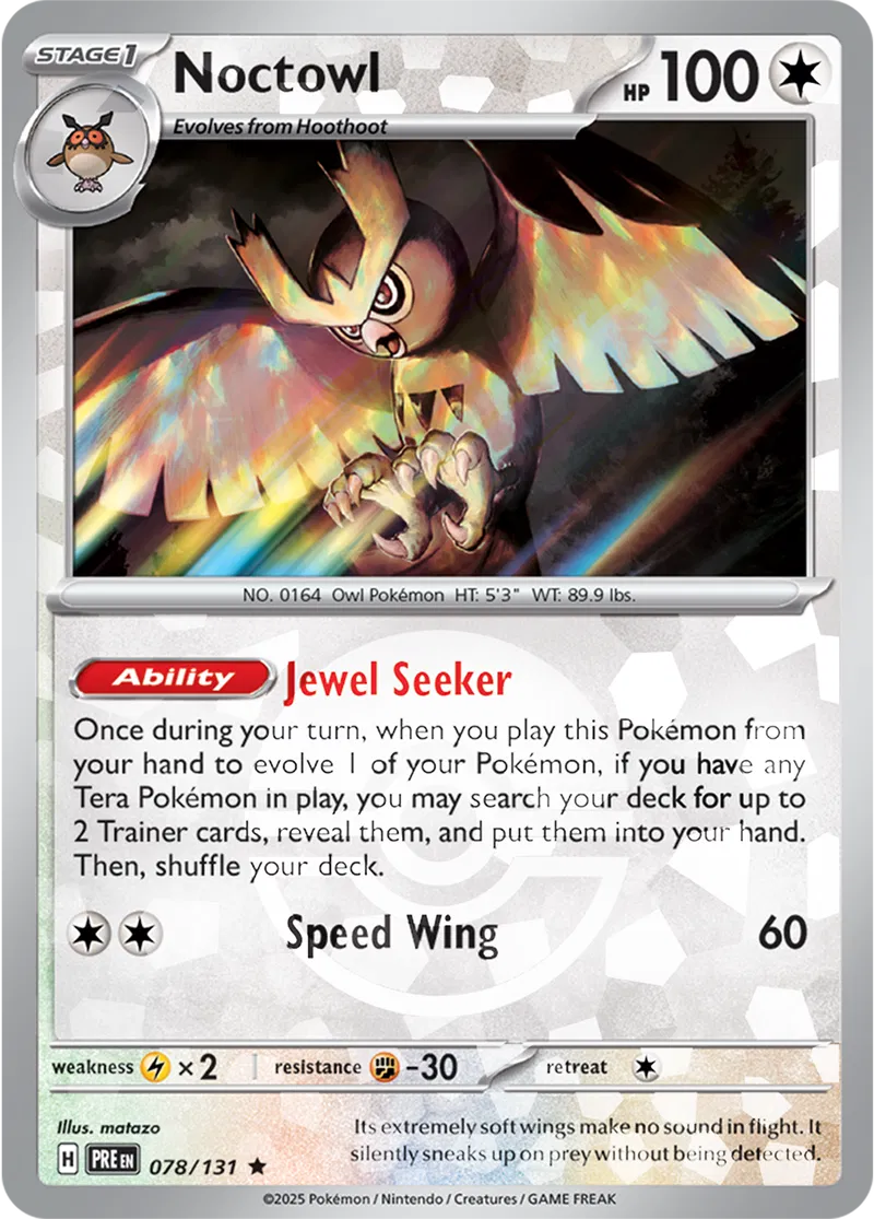 Noctowl Poke ball Holo