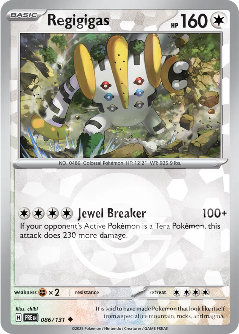 Regigigas Poke ball Holo