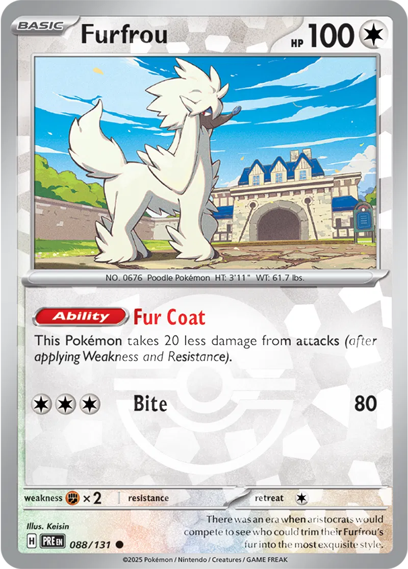 Furfrou Poke ball Holo