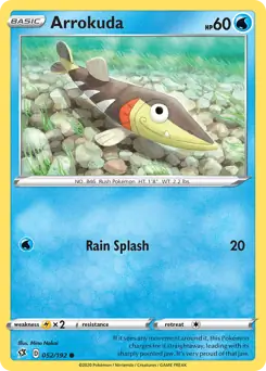 Arrokuda Pokemon card from Rebel Clash