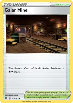 Galar Mine Pokemon card from Rebel Clash