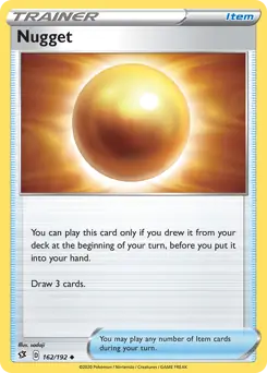 Nugget Pokemon card from Rebel Clash