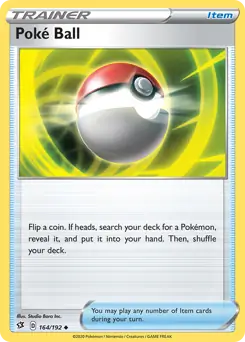 Poke Ball Pokemon card from Rebel Clash