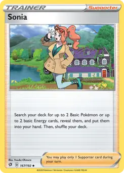 Sonia Pokemon card from Rebel Clash