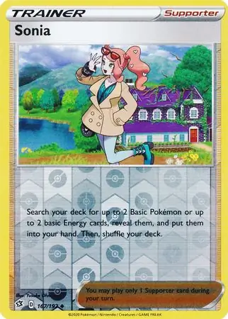Sonia Reverse Holo Pokemon card from Rebel Clash