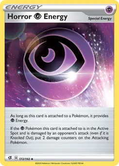 Horror P Energy Pokemon card from Rebel Clash