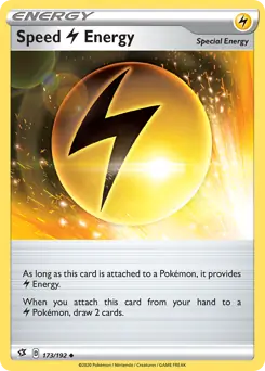 Speed L Energy Pokemon card from Rebel Clash