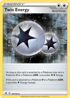 Twin Energy Pokemon card from Rebel Clash