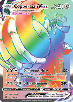Copperajah VMAX Secret Pokemon card from Rebel Clash