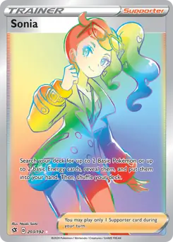 Sonia Secret Pokemon card from Rebel Clash
