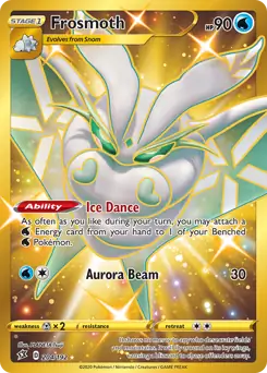 Frosmoth Secret Pokemon card from Rebel Clash