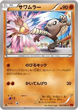 Hitmonlee Pokemon card from Rising Fist