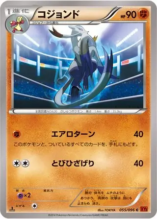 Mienshao Pokemon card from Rising Fist