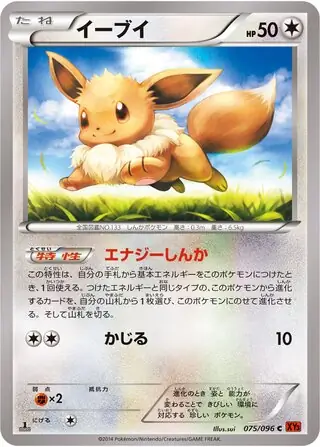 Eevee Pokemon card from Rising Fist